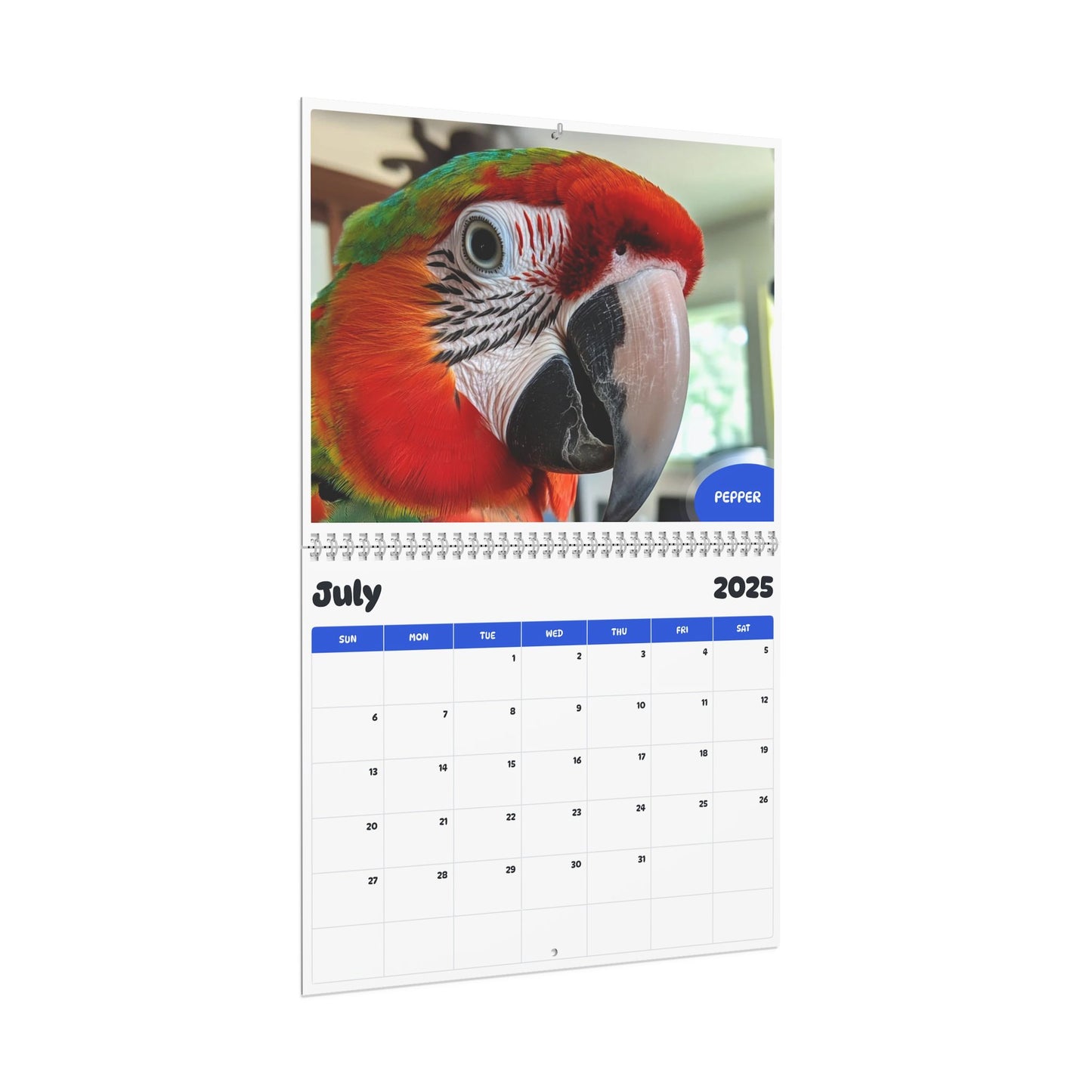 July 2025 - June 2026 Duke - Pawidols Pet Calendar