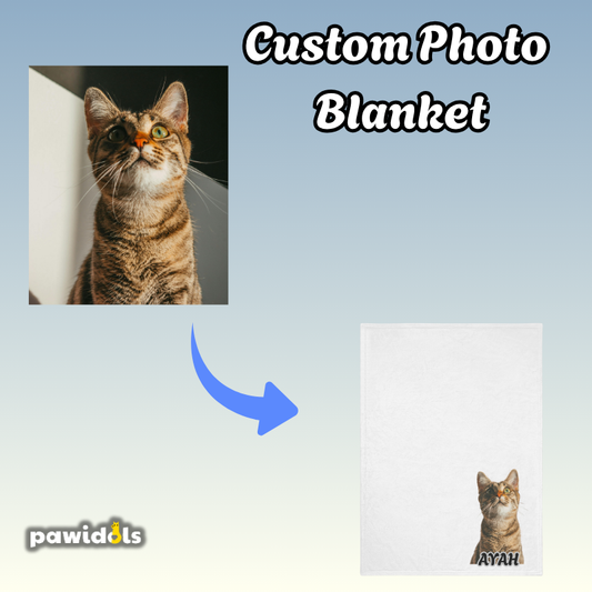 Custom Personalized Pet Throw Blanket