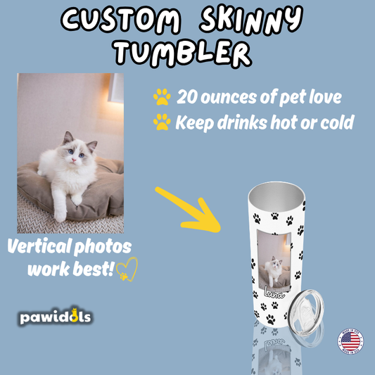 Custom Personalized Skinny 20 oz Tumbler