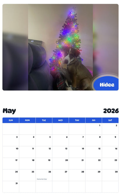 2026 - 2027 Hidee - Pawidols Pet Calendar