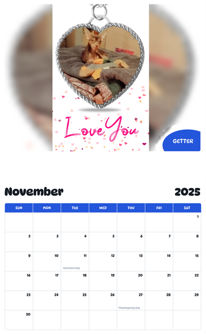 July 2025 - June 2026 Getter - Pawidols Pet Calendar