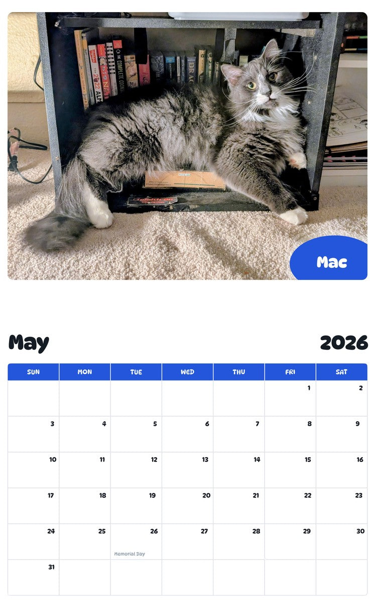 2026 - 2027 Mac - Pawidols Pet Calendar