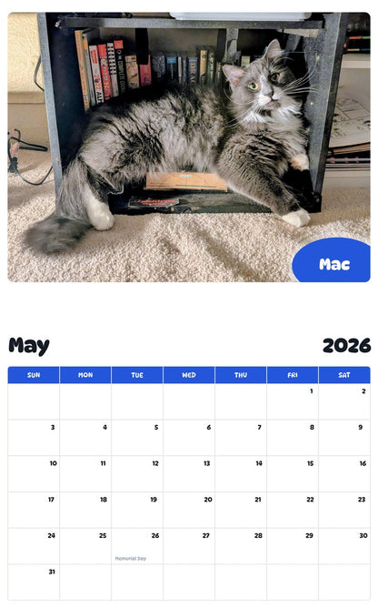 2026 - 2027 Mac - Pawidols Pet Calendar
