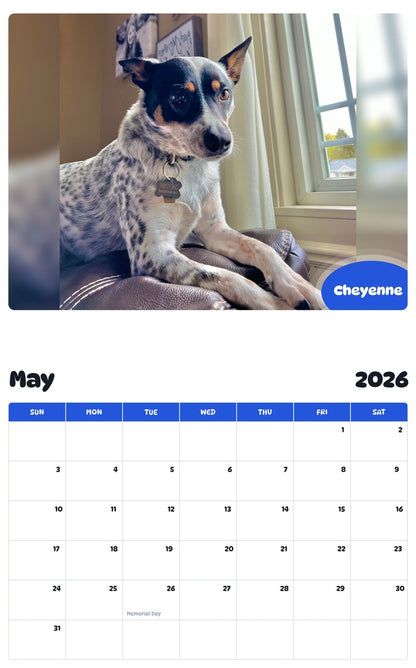 2026 - 2027 Cheyenne - Pawidols Pet Calendar