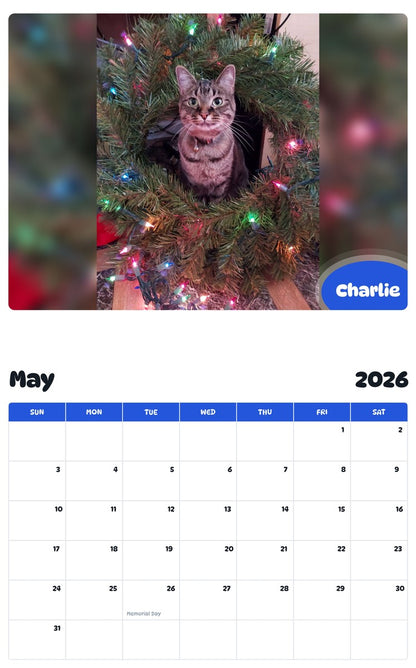 2026 - 2027 Charlie - Pawidols Pet Calendar