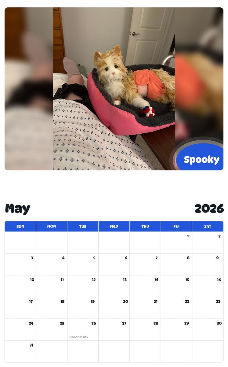 2026 - 2027 Spooky - Pawidols Pet Calendar
