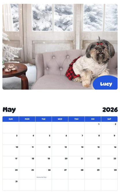 2026 - 2027 Lucy - Pawidols Pet Calendar