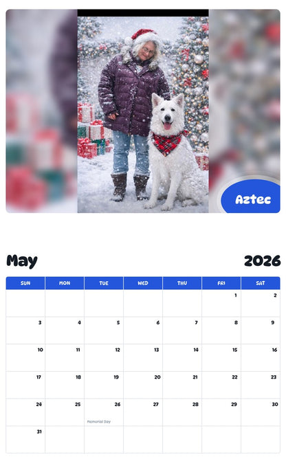 2026 - 2027 Aztec - Pawidols Pet Calendar