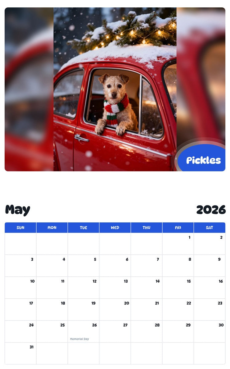 2026 - 2027 Pickles - Pawidols Pet Calendar