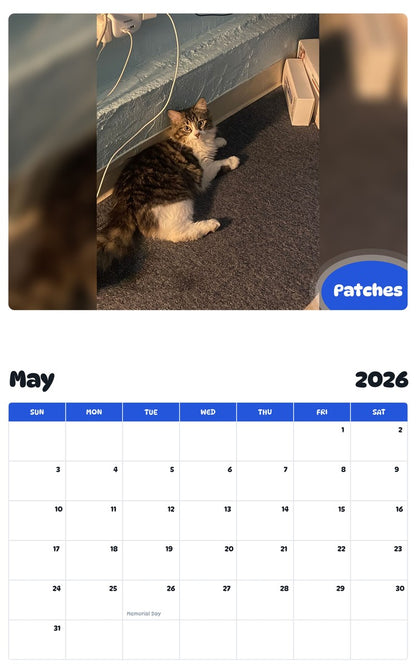 2026 - 2027 Patches - Pawidols Pet Calendar