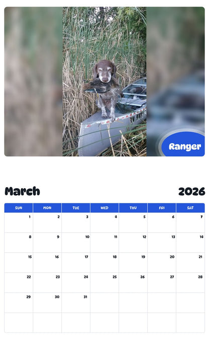 November 2025 - October 2026 Ranger - Pawidols Pet Calendar