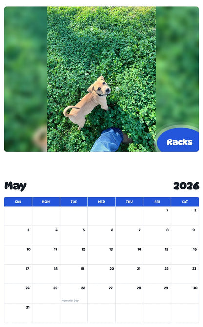 2026 - 2027 Racks - Pawidols Pet Calendar