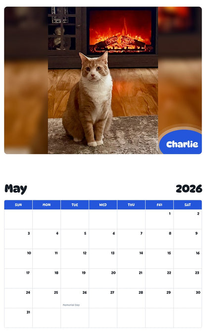 2026 - 2027 Charlie - Pawidols Pet Calendar