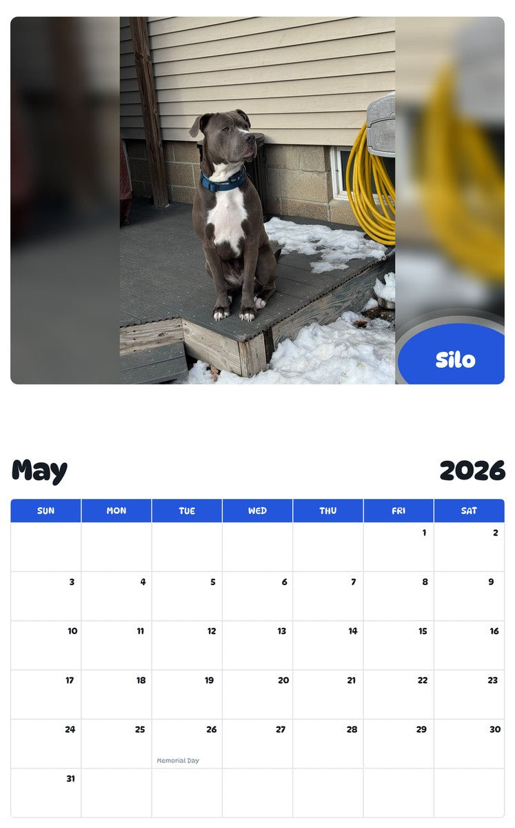 2026 - 2027 Silo - Pawidols Pet Calendar