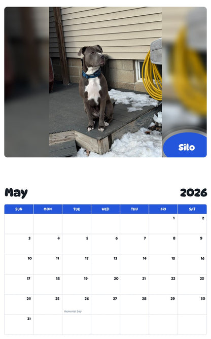 2026 - 2027 Silo - Pawidols Pet Calendar