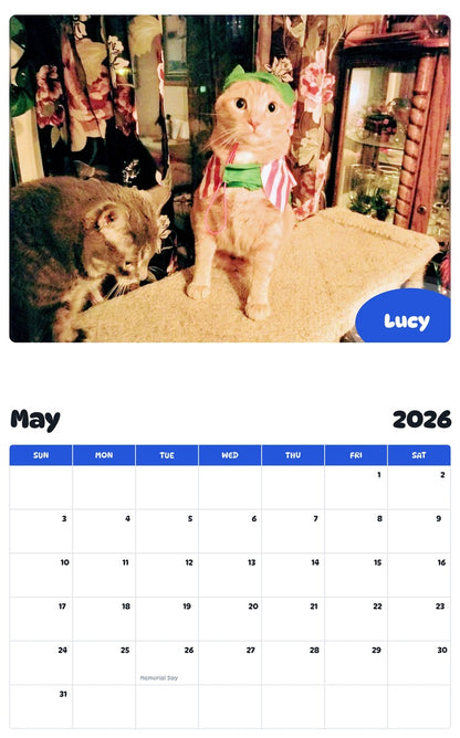 2026 - 2027 Lucy - Pawidols Pet Calendar