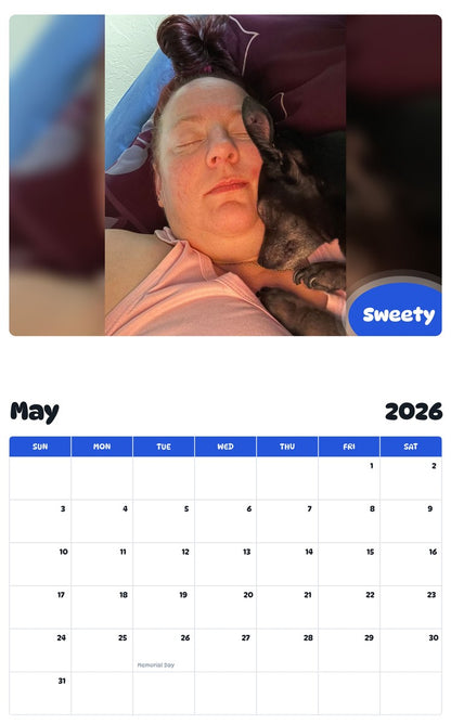 2026 - 2027 Sweety - Pawidols Pet Calendar