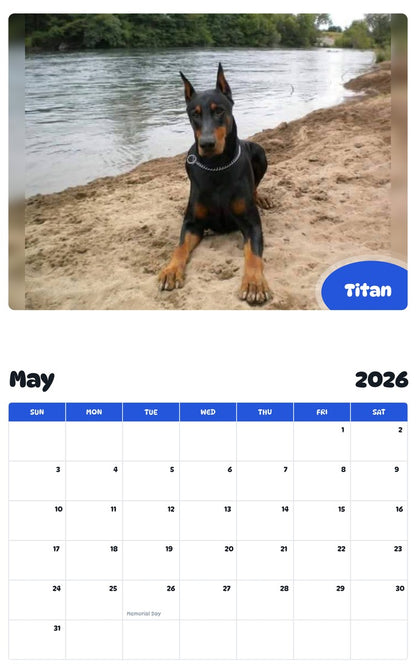 2026 - 2027 Titan - Pawidols Pet Calendar