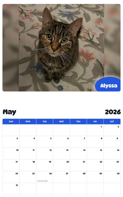 2026 - 2027 Alyssa - Pawidols Pet Calendar