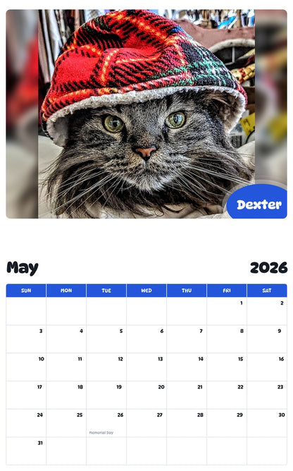 2026 - 2027 Dexter - Pawidols Pet Calendar