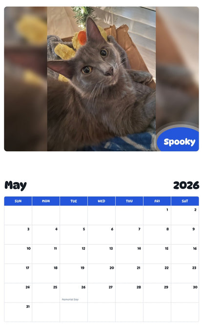 2026 - 2027 Spooky - Pawidols Pet Calendar