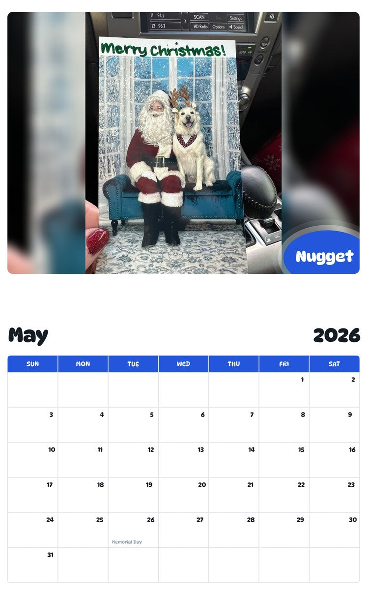 2026 - 2027 Nugget - Pawidols Pet Calendar