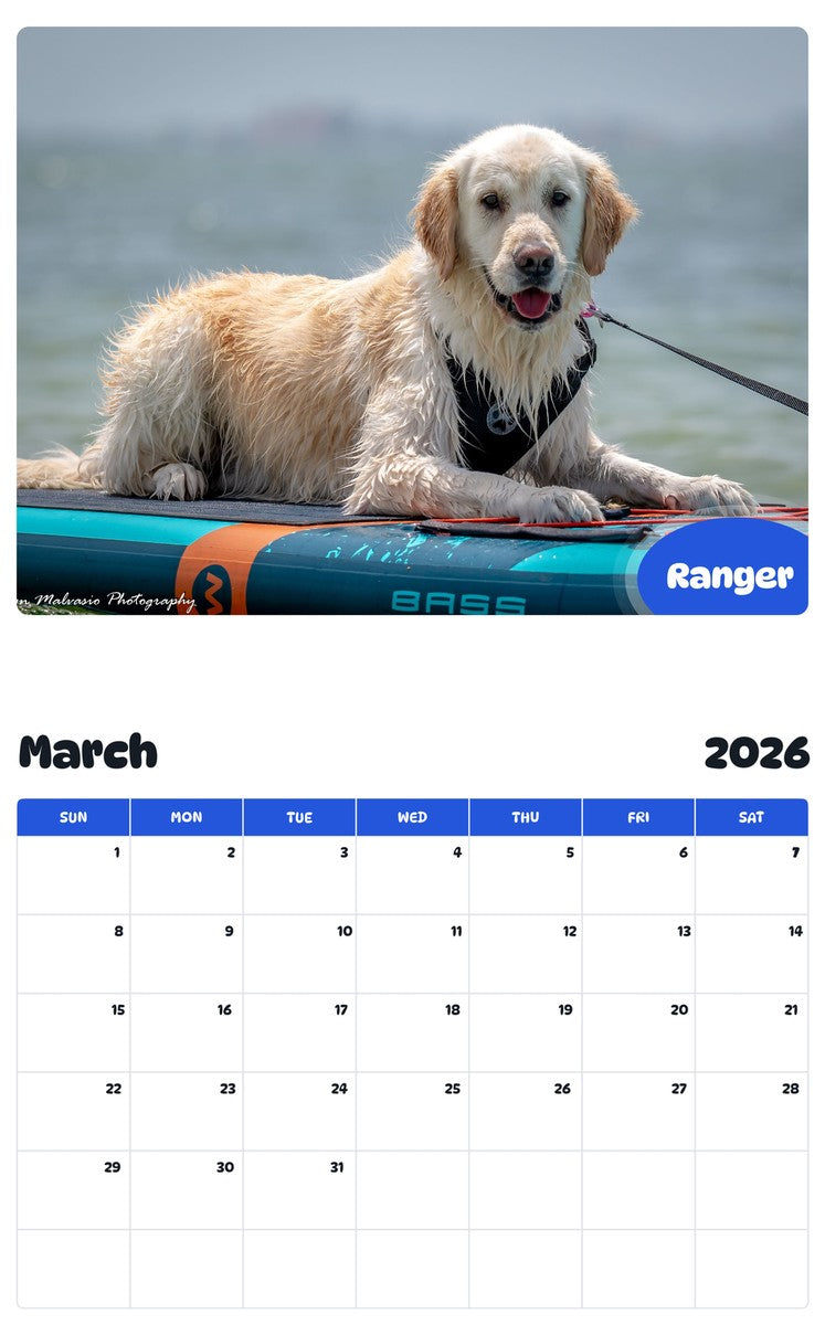November 2025 - October 2026 Ranger - Pawidols Pet Calendar
