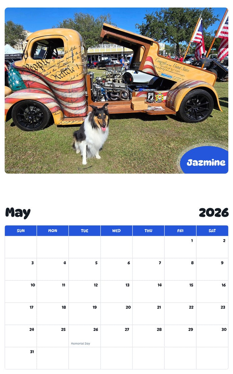 2026 - 2027 Jazmine - Pawidols Pet Calendar
