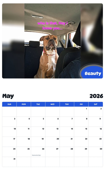 2026 - 2027 Beauty - Pawidols Pet Calendar