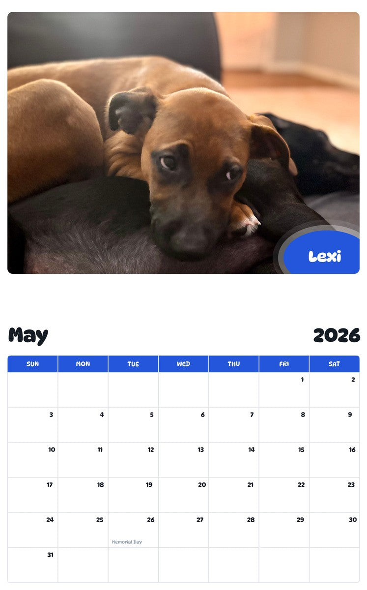2026 - 2027 Lexi - Pawidols Pet Calendar