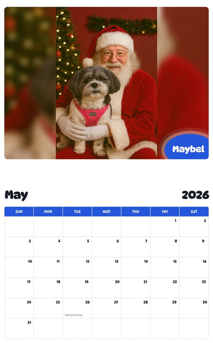 2026 - 2027 Maybel - Pawidols Pet Calendar