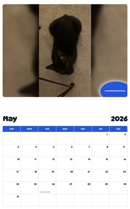 2026 - 2027 PumperNickelBreadPumps - Pawidols Pet Calendar