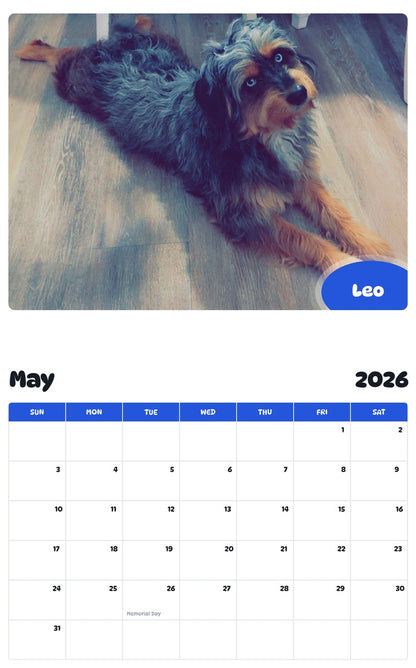 2026 - 2027 Leo - Pawidols Pet Calendar