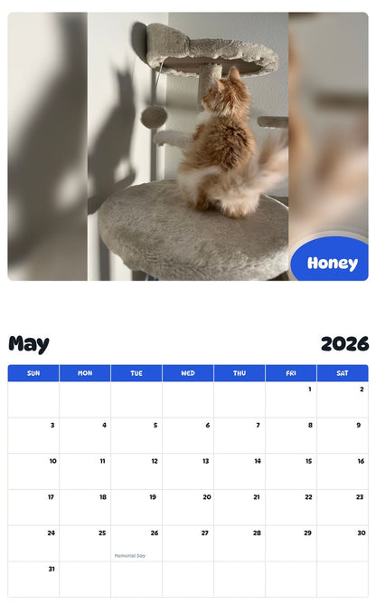 2026 - 2027 Honey - Pawidols Pet Calendar