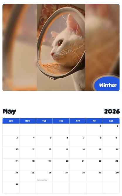 2026 - 2027 Winter - Pawidols Pet Calendar