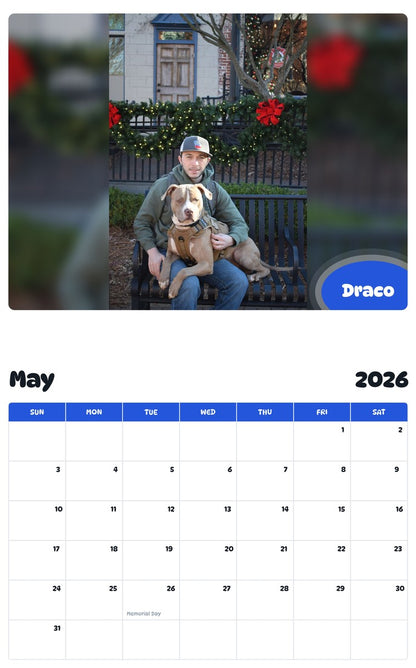 2026 - 2027 Draco - Pawidols Pet Calendar