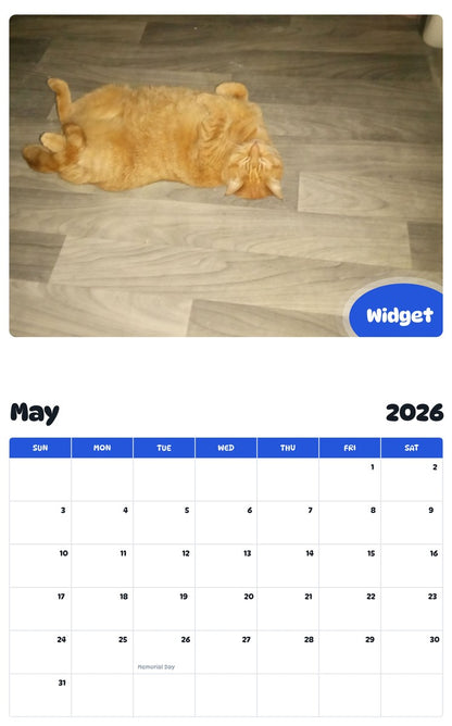 2026 - 2027 Widget - Pawidols Pet Calendar