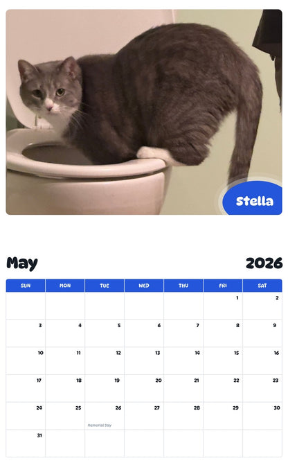 2026 - 2027 Stella - Pawidols Pet Calendar