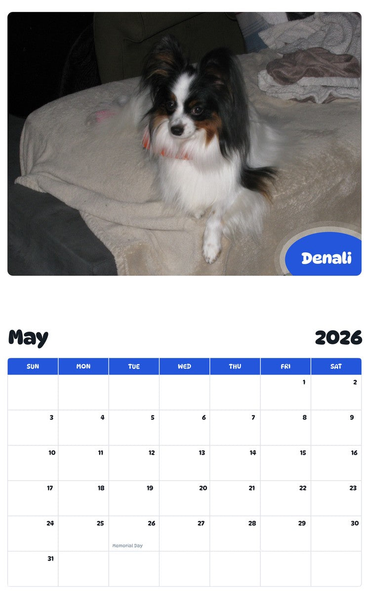 2026 - 2027 Denali - Pawidols Pet Calendar