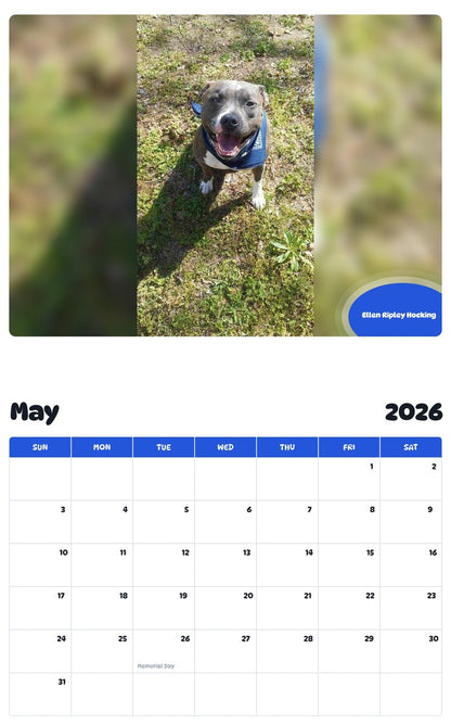 2026 - 2027 Ellen Ripley Hocking - Pawidols Pet Calendar