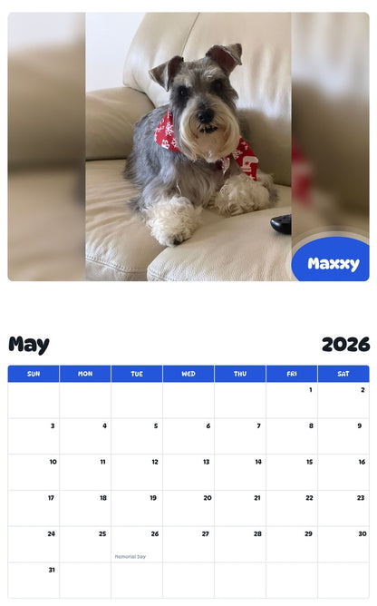 2026 - 2027 Maxxy - Pawidols Pet Calendar