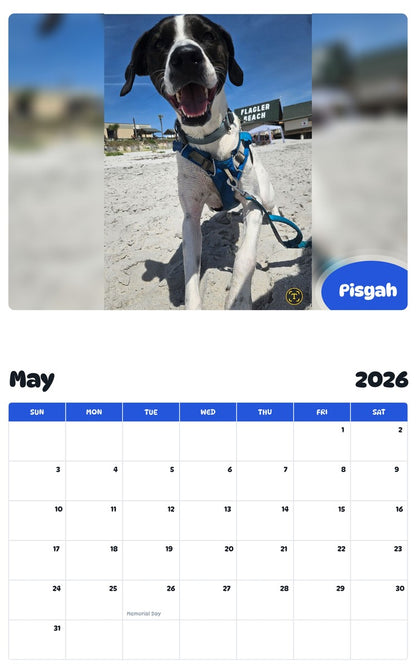 2026 - 2027 Pisgah - Pawidols Pet Calendar