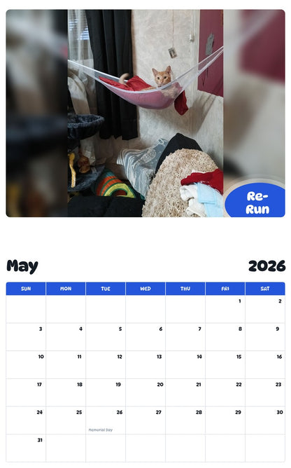 2026 - 2027 Re-Run - Pawidols Pet Calendar