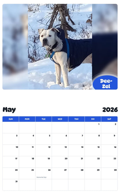 2026 - 2027 Dee-Zel - Pawidols Pet Calendar