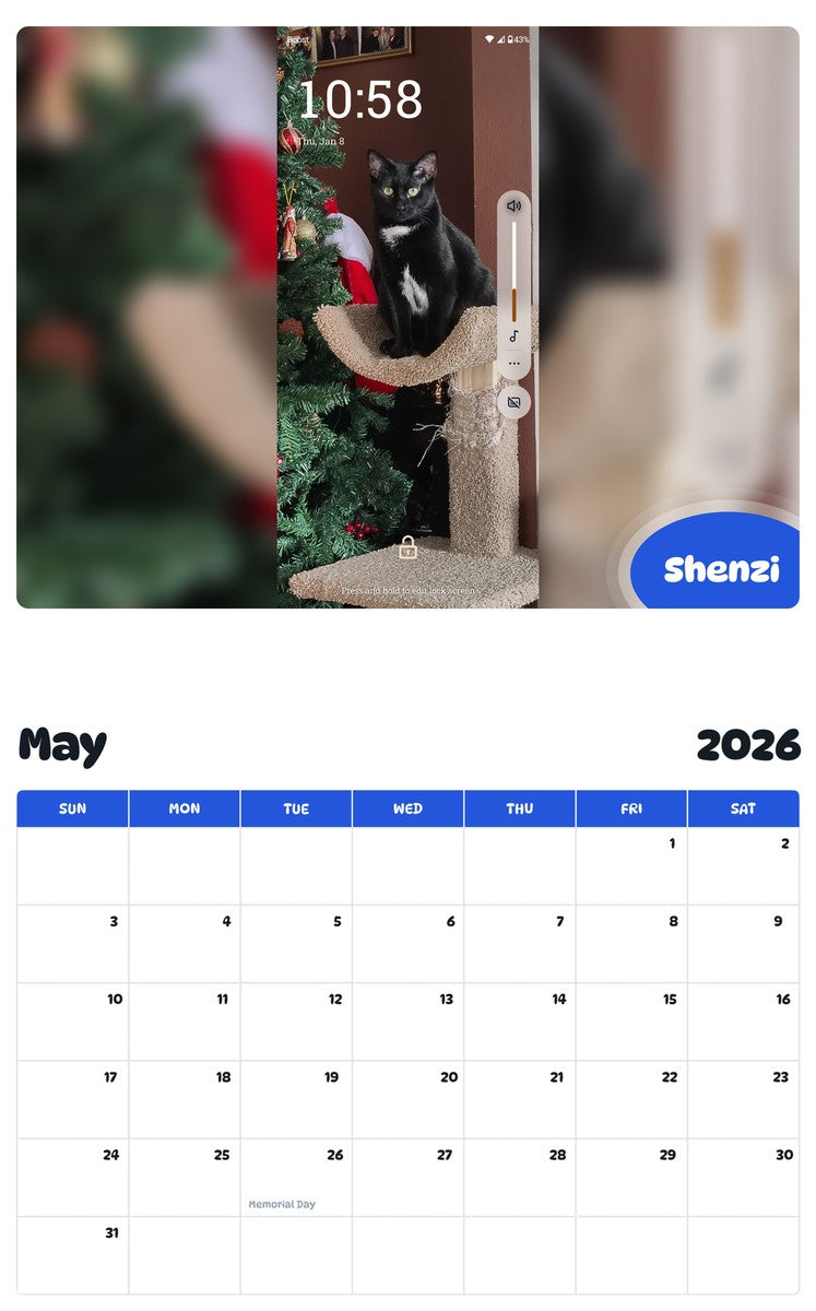 2026 - 2027 Shenzi - Pawidols Pet Calendar