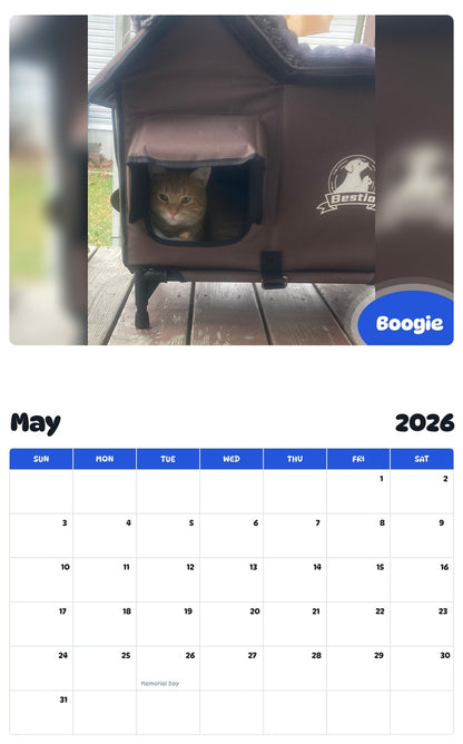 2026 - 2027 Boogie - Pawidols Pet Calendar