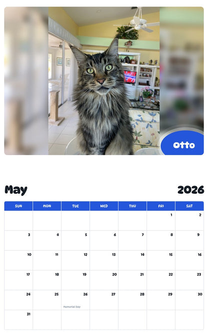 2026 - 2027 Otto - Pawidols Pet Calendar