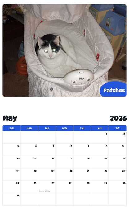 2026 - 2027 Patches - Pawidols Pet Calendar