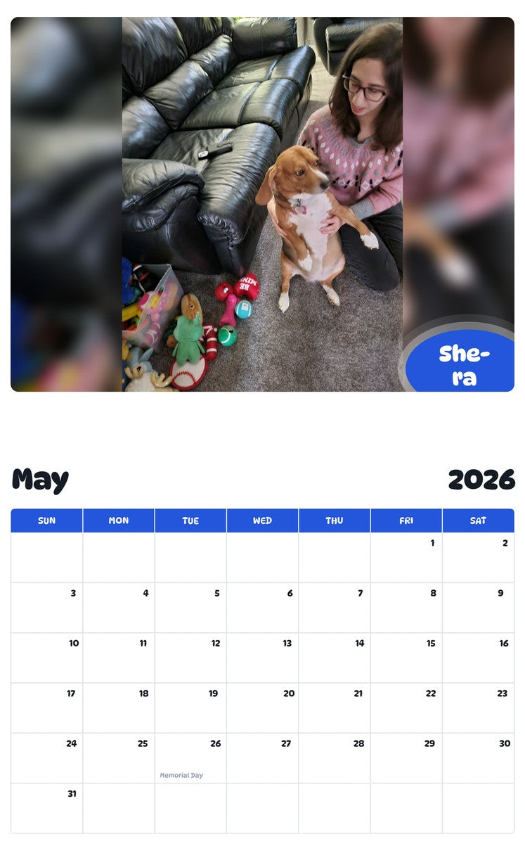 2026 - 2027 She-ra - Pawidols Pet Calendar
