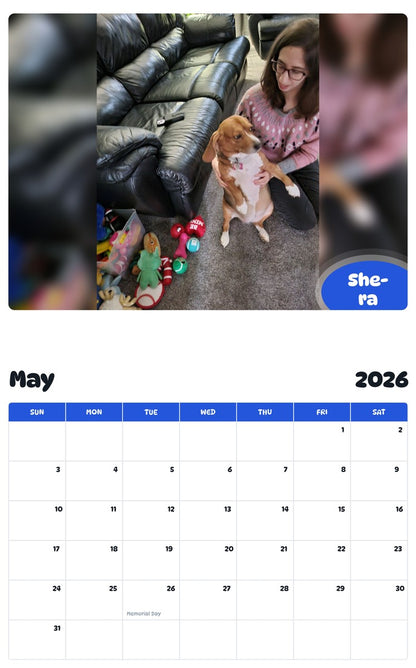 2026 - 2027 She-ra - Pawidols Pet Calendar